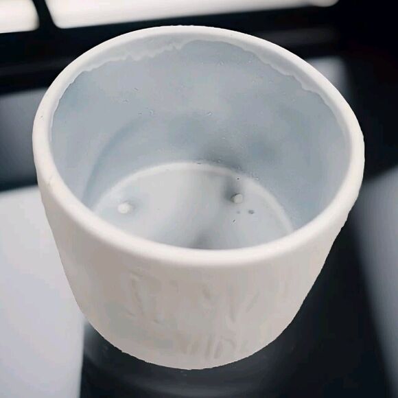 SUMMER VIBES  Planter Bisque White 4 Post Feet 4" Tall - Picture 2 of 8